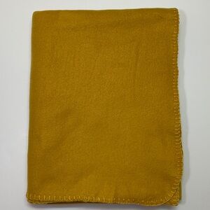 NWOT Fleece Mustard Yellow Blanket